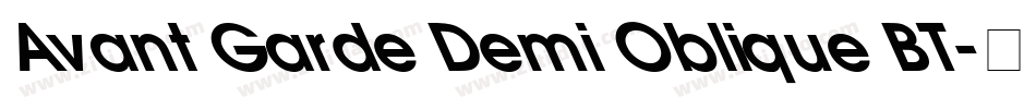 Avant Garde Demi Oblique BT字体转换